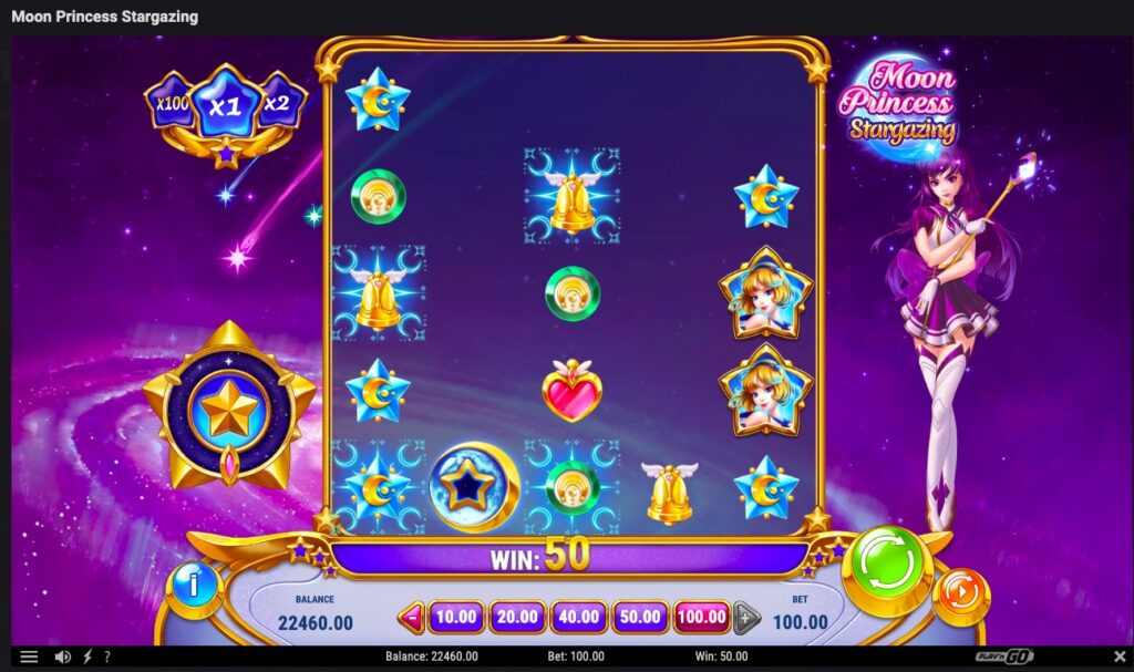 Moon Princess Stargazing big win
