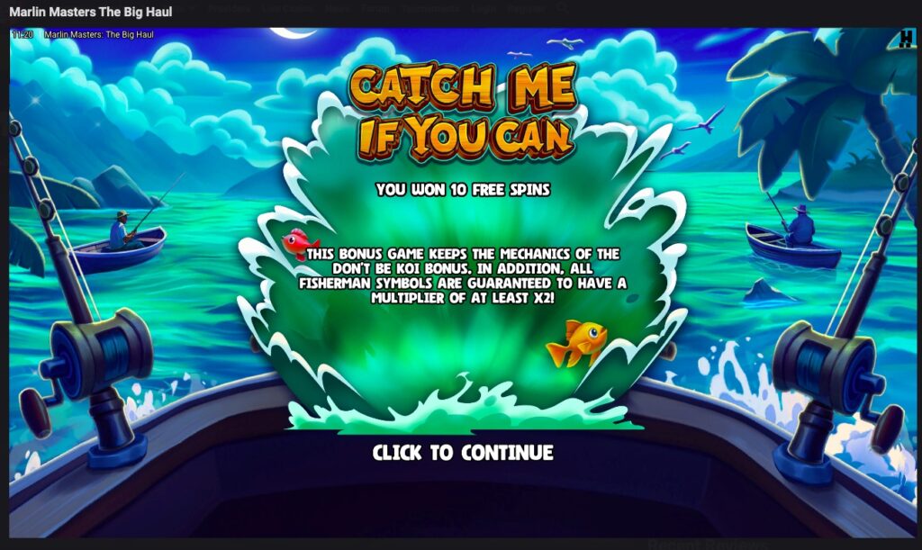 Marlin Masters The Big Haul free spins