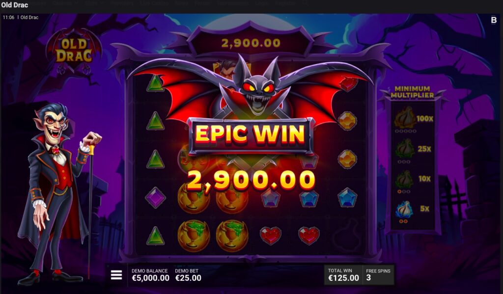 Old Drac epic win