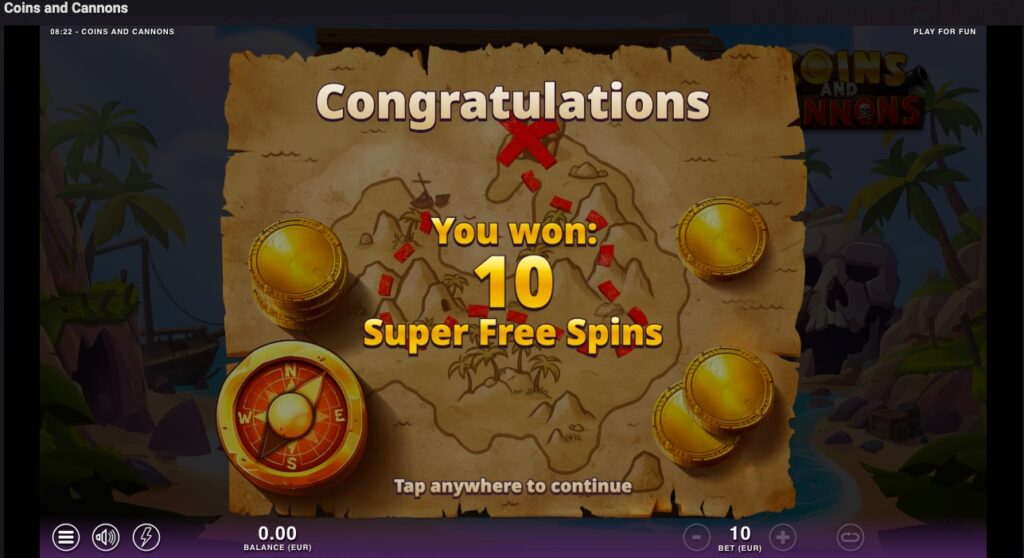 Coins and Cannons buy free spins