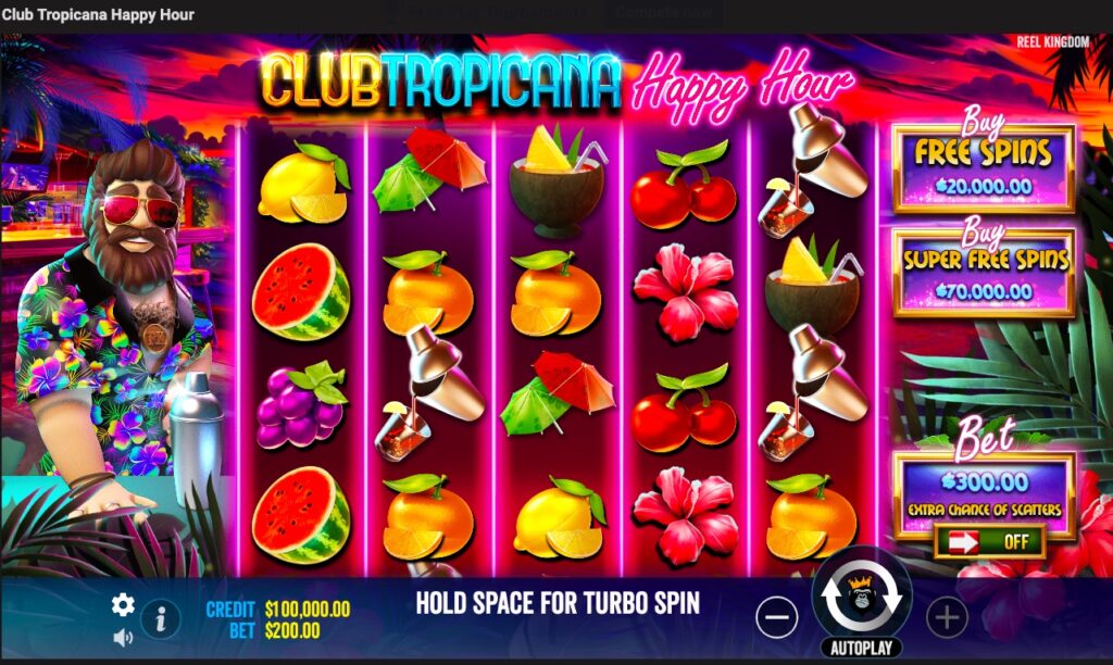 Club Tropicana Happy Hour gameplay