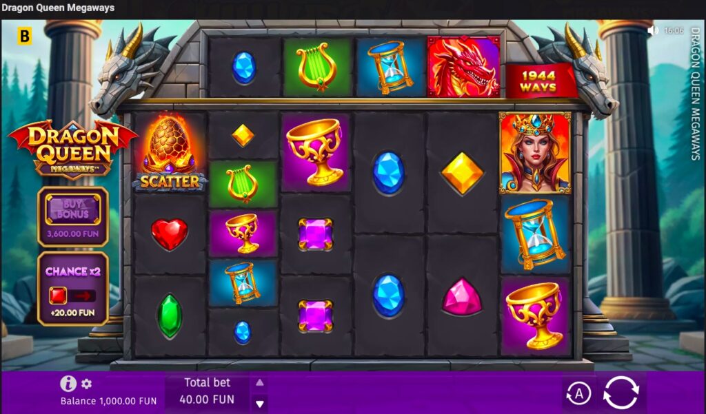 Dragon Queen Megaways gameplay