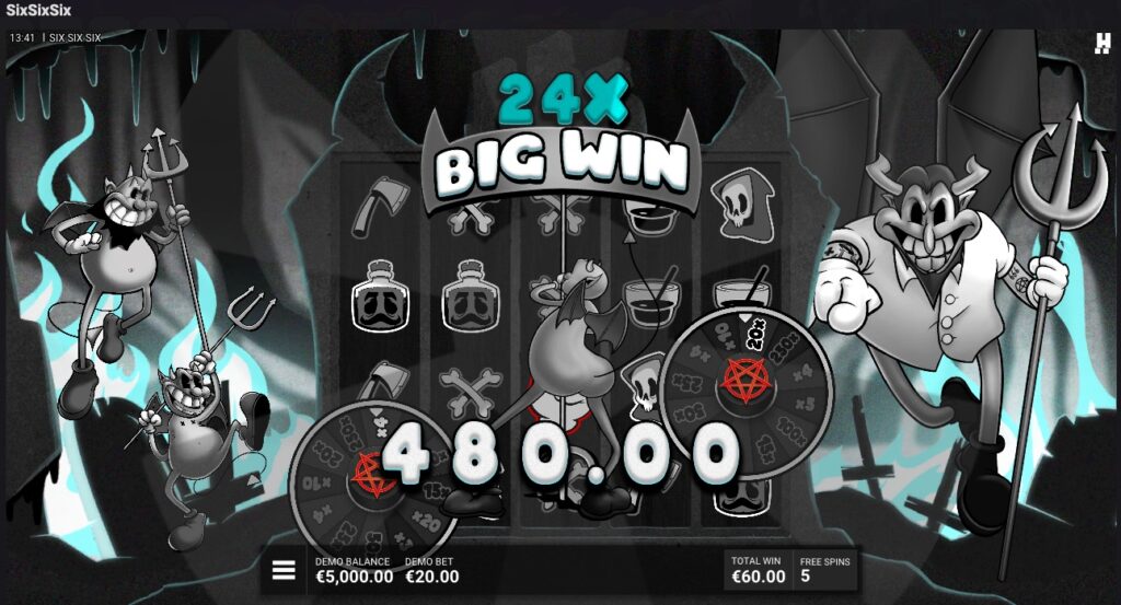 SixSixSix winning spin