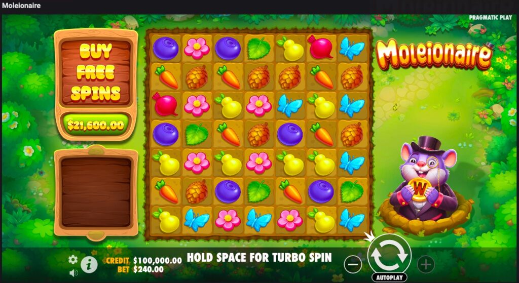 Moleionaire gameplay