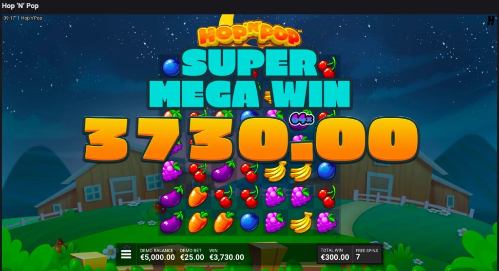 Hop 'n' Pop Winning Spin