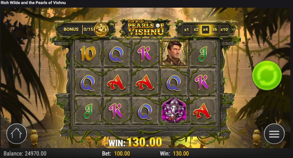 Rich Wilde and the Pearls of Vishnu big win