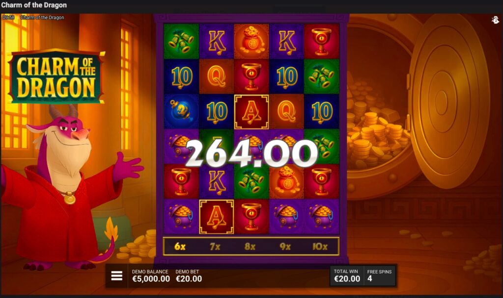 Charm of the Dragon win