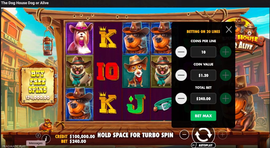 The Dog house Dog or Alive bet options