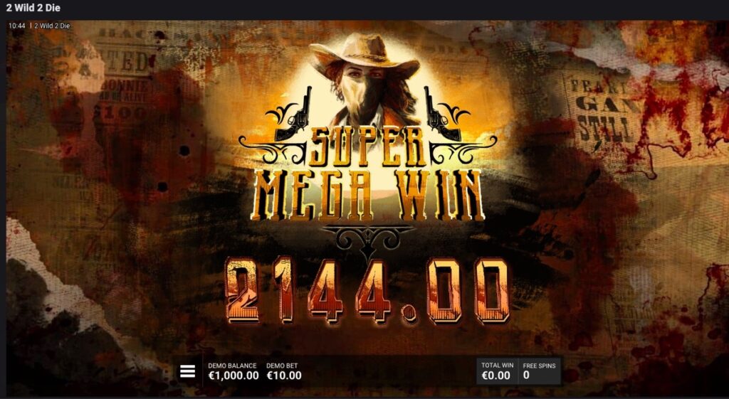 2 Wild 2 Die Win From Feature Buy