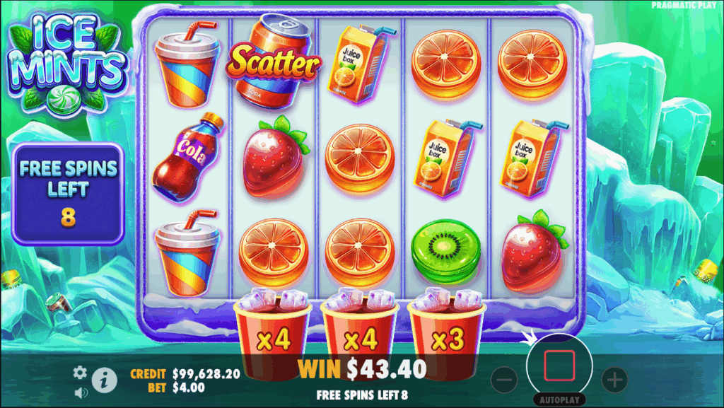 Ice Mints - Free Spins Screen Grab