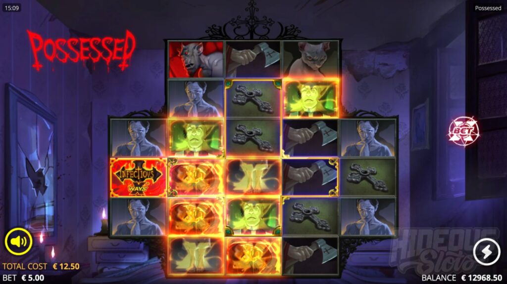 Possessed slot gameplay