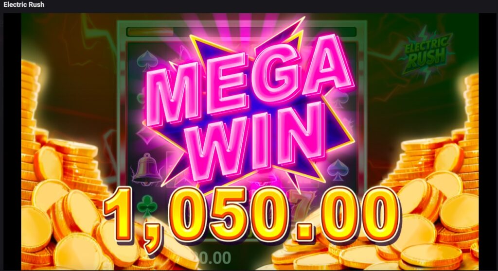 Electric Rush big winning spin