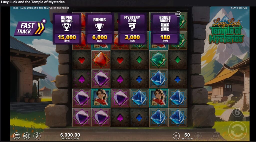 Lucy Luck and the Temple of Mysteries feature buy options