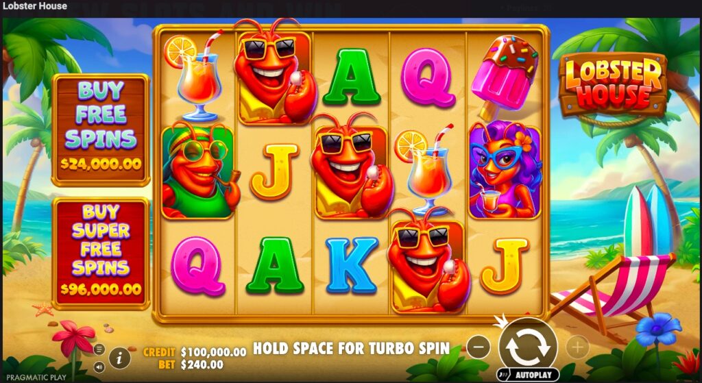 Lobster House free spins stake options
