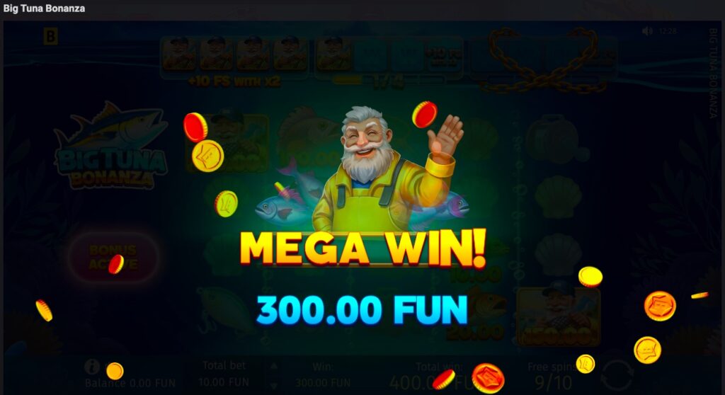 Big Tuna Bonanza big win on free spins 
