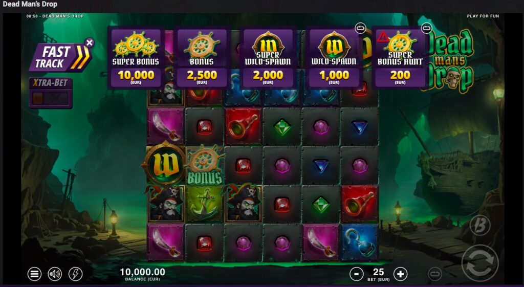 Dead Man’s Drop Slot feature buy options