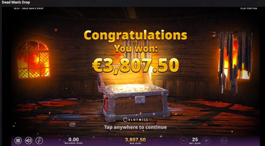 Dead Man’s Drop Slot total winnings from free spins