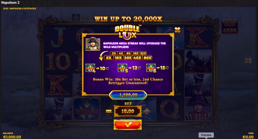 Napoleon 2 buy feature options 