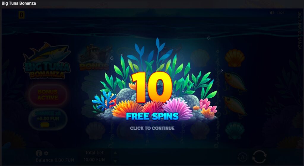 Big Tuna Bonanza free spins 