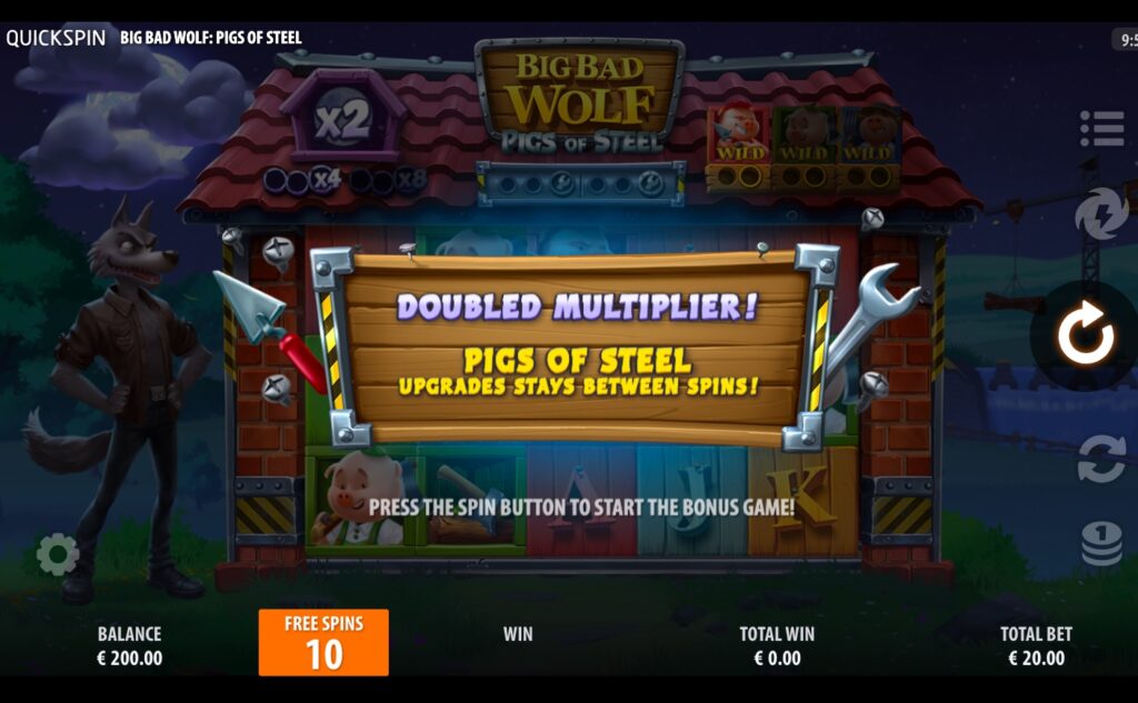 Big Bad Wolf: Pigs of Steel buy free spins