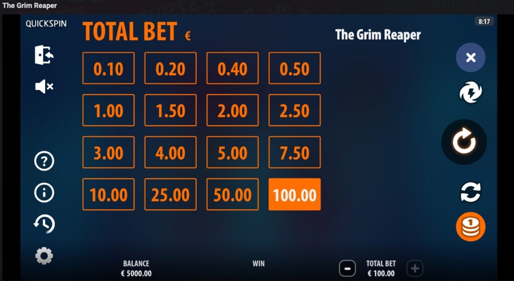 The Grim Reaper stake options