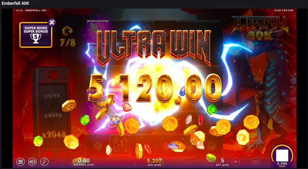 Emberfall 40k Slot big winning spin