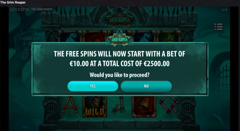 The Grim Reaper purchase of feature