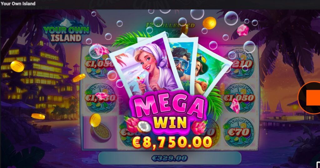 Your Own Island big winning spin