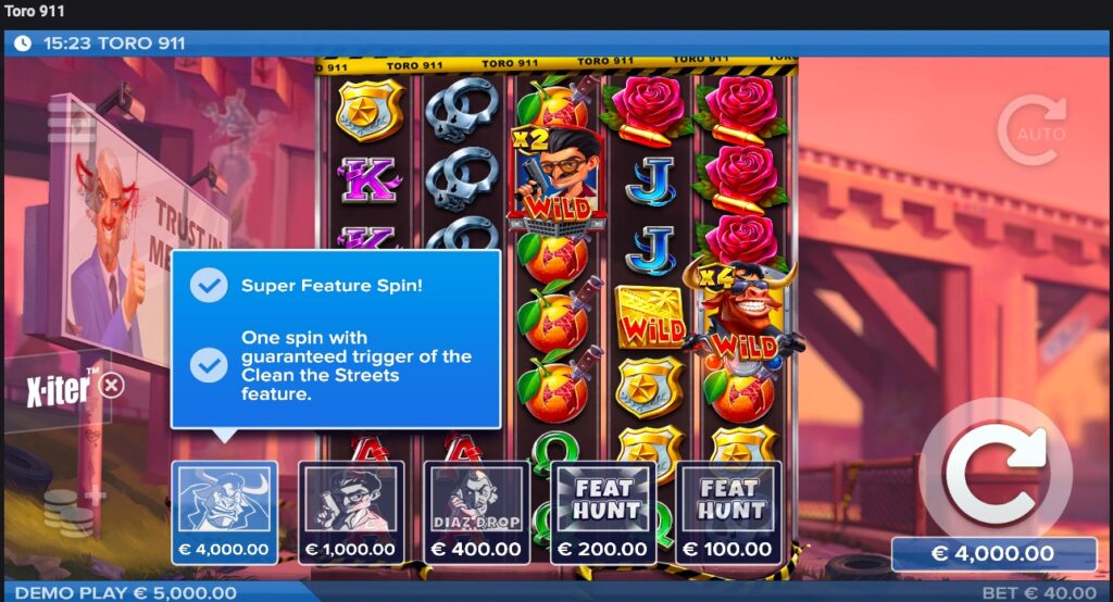 Toro 911 purchased feature 