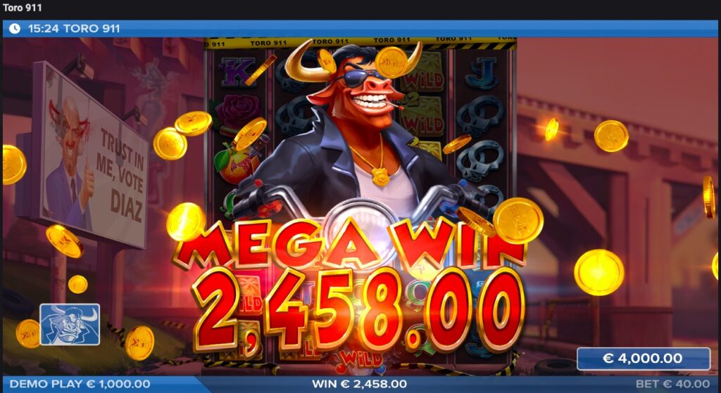 Toro 911 big winning spin 