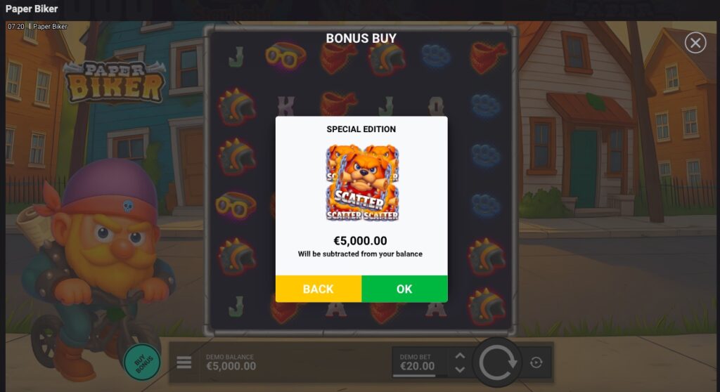 Paper Biker bought feature 