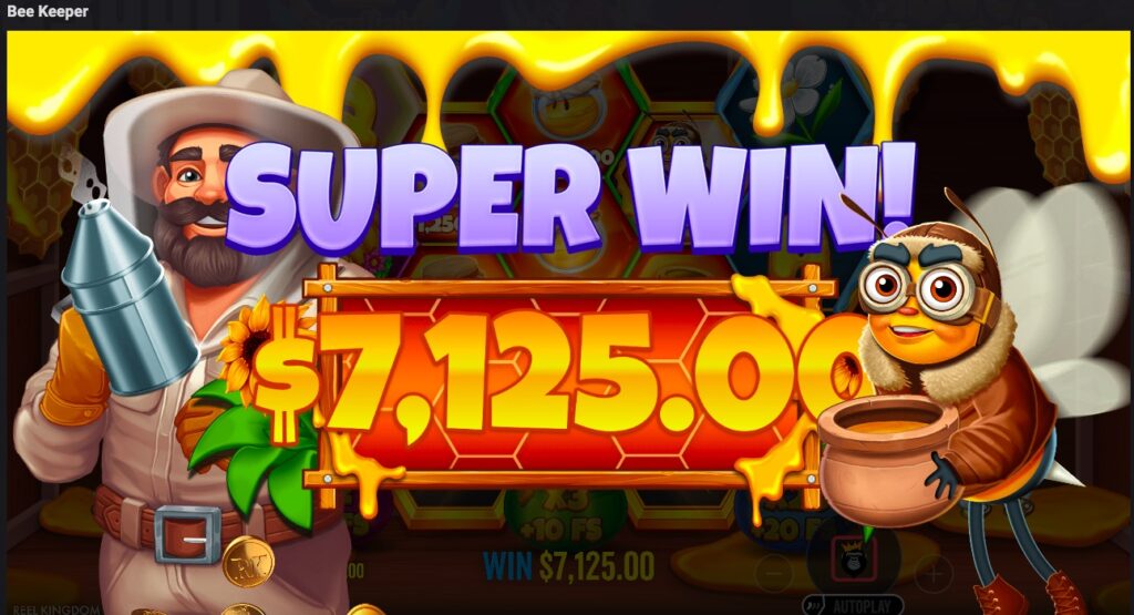 Bee Keeper big winning spin 