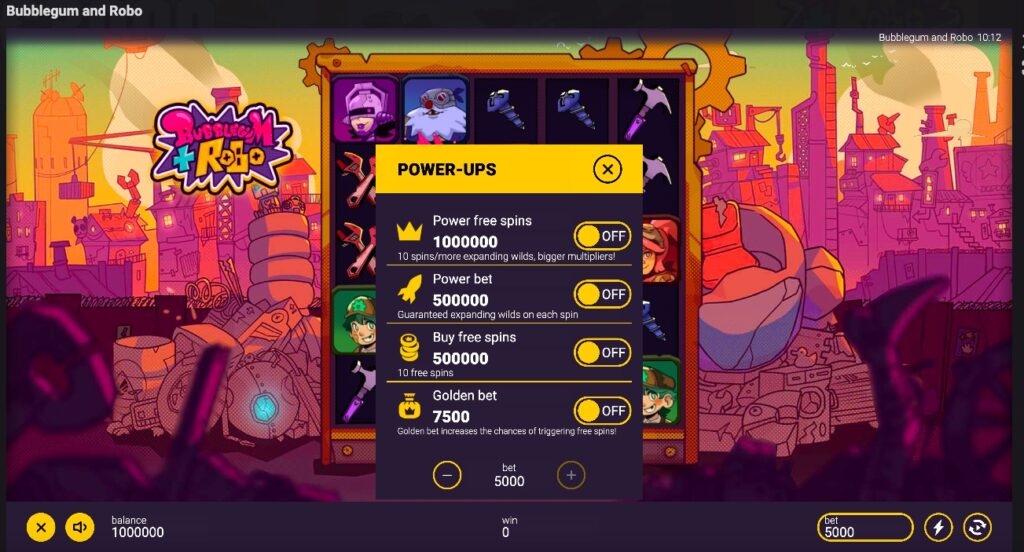 Bubblegum and Robo purchase feature stake options