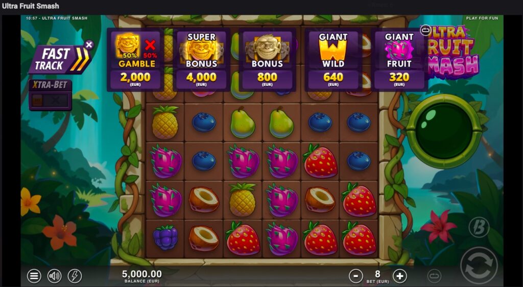 Ultra Fruit Smash stake options 