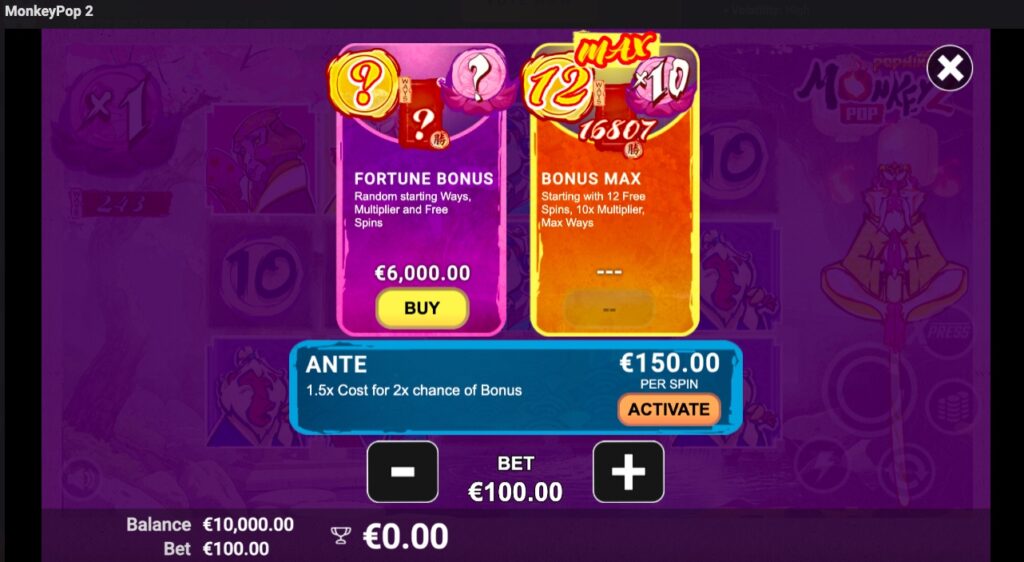 MonkeyPop 2 buy feature options 