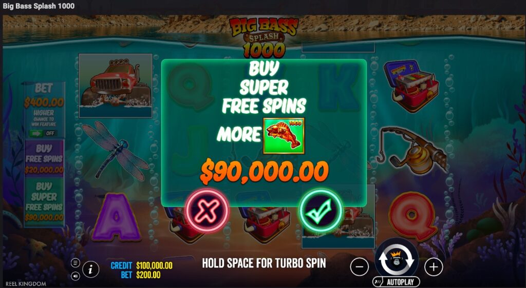 Big Bass Splash 1000 buy free spins
